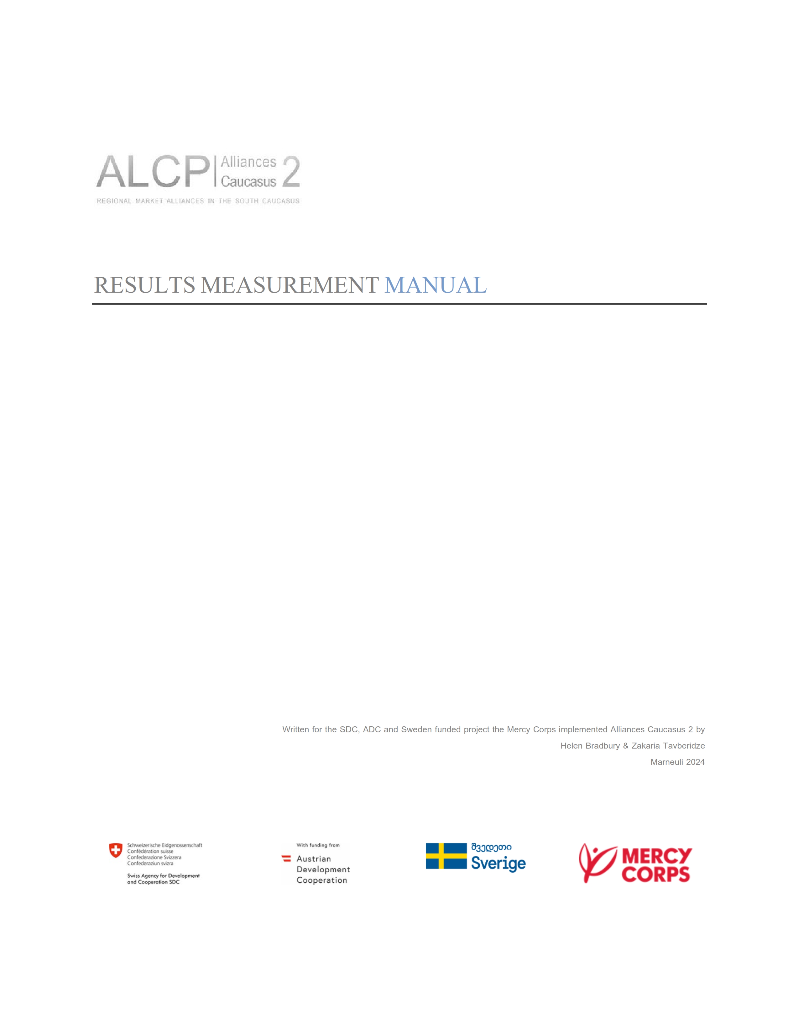 Results Measurement Manual 2024